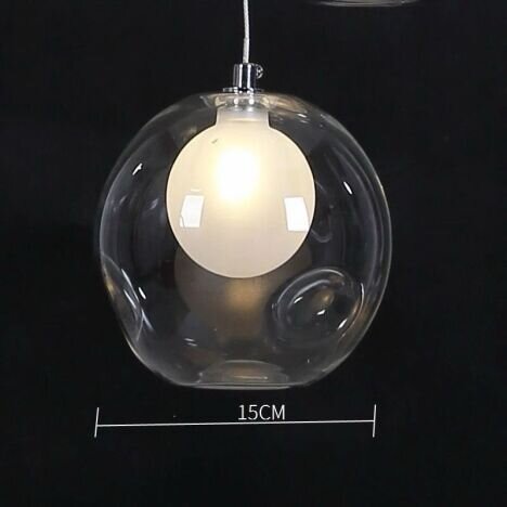 Candelabru LED 15 W Clear Glass, 3 surse de iluminare